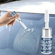 Professional Automotive Glass Crack Repair Solution – Durable ABS Tool Kit with Fast-Drying Nano Filler, a Convenient Repair Solution to Effectively Fix Windshield Cracks and Restore Clear Visibility